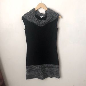 Bodycon Winter black and grey dress
